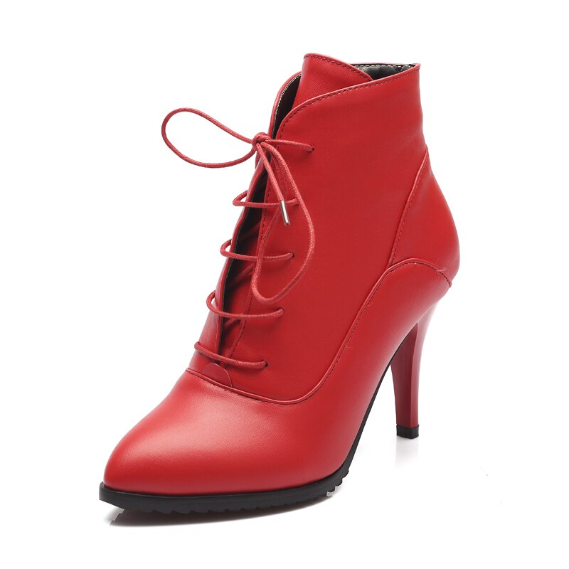 Bottines danse fermées Lilie rouge Talons de 9cm