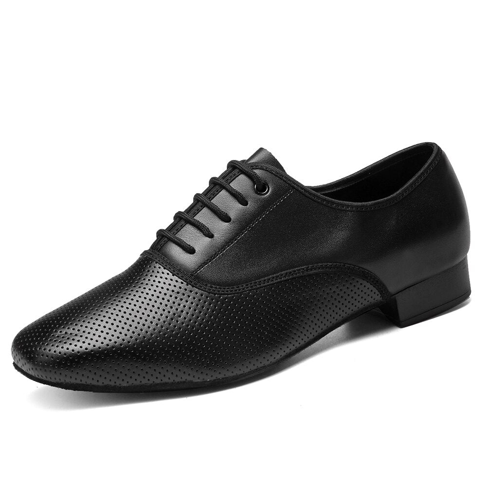 Chaussures danse hommes en cuir fantaisie coloris noir
