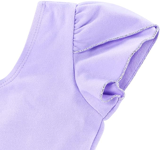Robe Tutu manches courtes violet