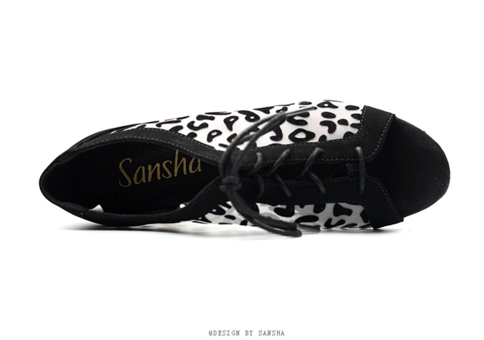 Chaussures de danse à lacer Sansha à talons de 7,5cm
