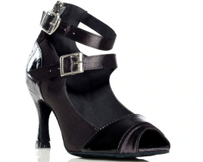 Chaussures de danse pour femme - coloris noir - Hauteur de talons disponibles: 8,5cm ou à personnaliser sur demande - Dance Store