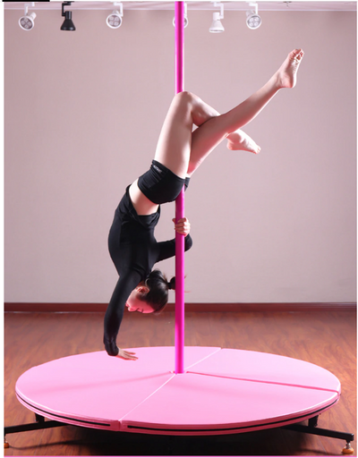 Tapis protection 120cm pour Pole Dance coloris rose ou noir
