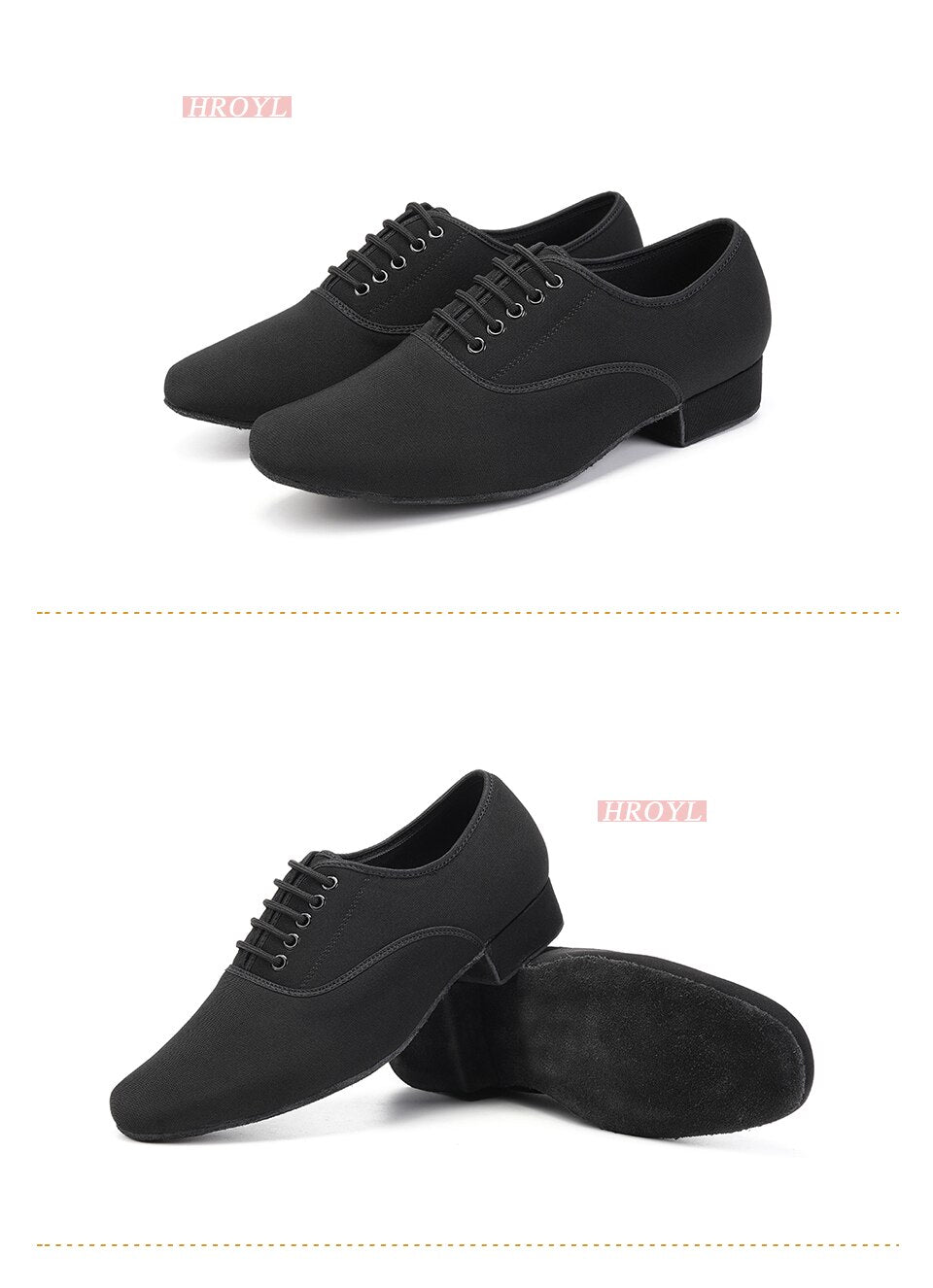 Chaussures danse hommes oxford coloris noir