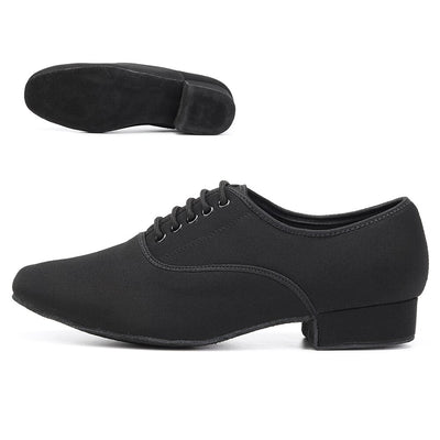 Chaussures danse hommes en cuir PU  coloris noir
