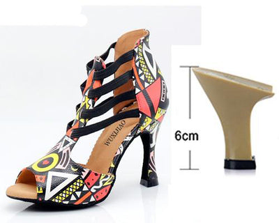 Chaussures de danse multicolore - Talons de 6 à 10 cm