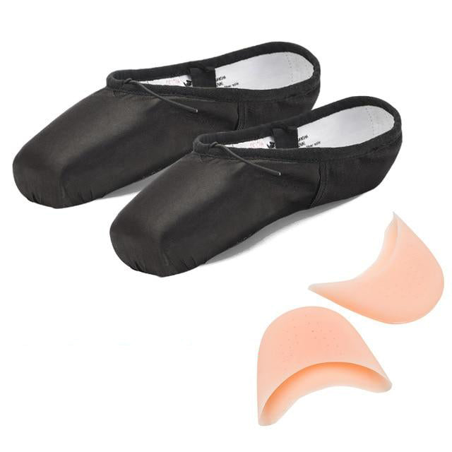 CHAUSSONS POINTES SATIN SANSHA coloris noir