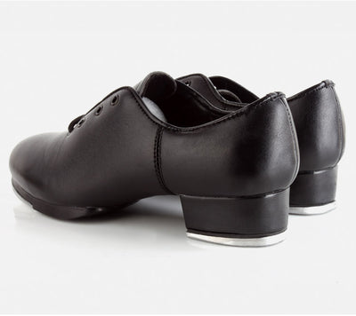 Chaussures de danse - Claquettes - Sneakers à lacets en cuir pour homme et femme coloris noir - 2 modèles au choix en cuir - Dance Store