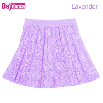 Jupette en dentelles pour enfant et adulte 5 coloris au choix: noir, rose, blanc, rouge, lavande - Dance Store