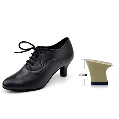 Chaussures Bottines Boots de danse en cuir pour femmes- avec bout pointu - coloris noir talons personnalisables au choix: de 5-6-7cm - Dance Store