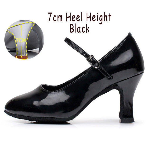 Chaussures de danse pour femme - en cuir vernis - 4 coloris au choix: rouge, argent, noir, doré - Talons personnalisables hauteurs disponibles 5 ou 7cm - Dance Store