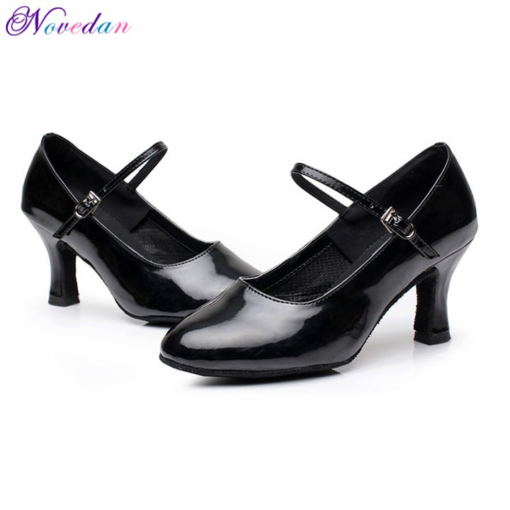 Chaussures de danse pour femme - en cuir vernis - 4 coloris au choix: rouge, argent, noir, doré - Talons personnalisables hauteurs disponibles 5 ou 7cm - Dance Store