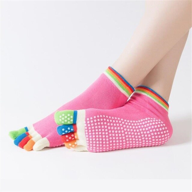 Socquettes orteils multicolores ou couleur unie
