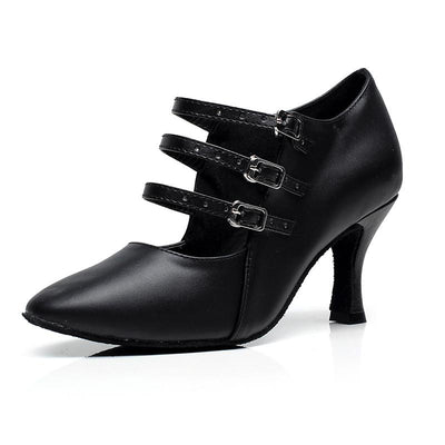 Chaussures de danse fermées couleur noir - Talons de 5 à 8.3cm