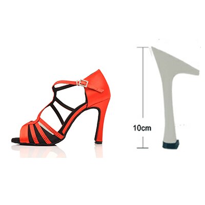 Chaussures de danse pour femme 2 coloris au choix: chair, rouge - avec strass - Talons personnalisables hauteurs disponibles 10cm 9cm 8.5cm 7.5cm 6cm - Dance Store