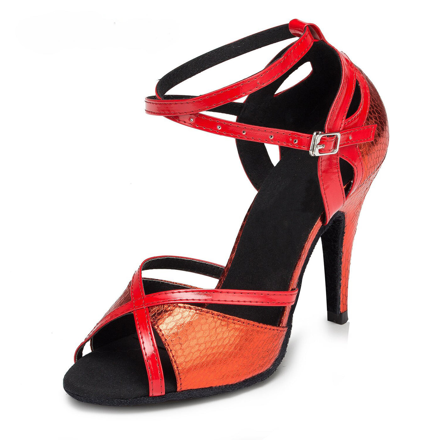 Chaussures de danse pour femme coloris rouge - Talons de  6 à 10cm