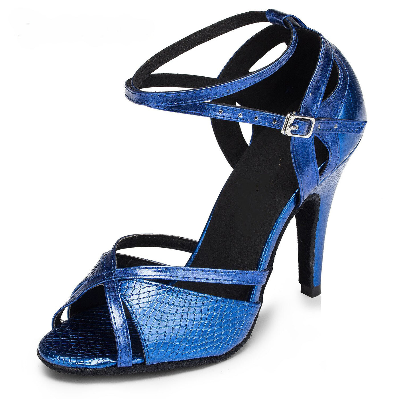 Chaussures de danse pour femme coloris bleu - Talons de 6 à 10cm
