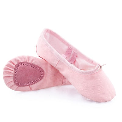 Chaussons demi-pointes toile bi-semelle