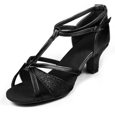 Chaussures de danse coloris noir - Talons de 5 ou 7cm