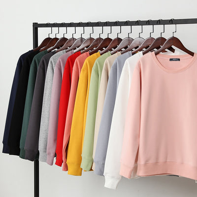 Sweatshirt col rond coupe femme 14 coloris au choix