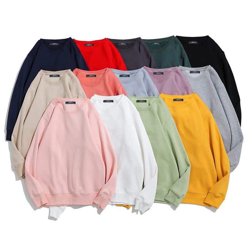 Sweatshirt col rond coupe femme 14 coloris au choix