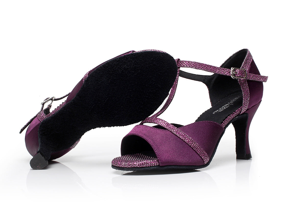 Chaussures de danse pour femme coloris violet Talons de 5 à 10 cm