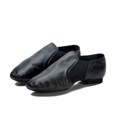 Chaussons Sneakers Slip-on cuir Sansha coloris noir ou chair