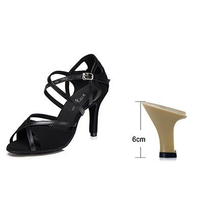 Chaussures de danse pour femme - 2 coloris au choix: noir ou rouge & noir - Talons personnalisables: hauteurs disponibles de 6 à 10cm - Dance Store