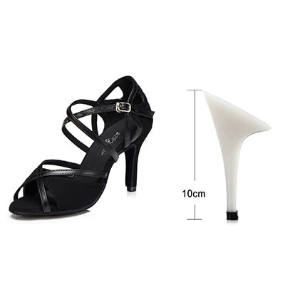 Chaussures de danse pour femme - 2 coloris au choix: noir ou rouge & noir - Talons personnalisables: hauteurs disponibles de 6 à 10cm - Dance Store