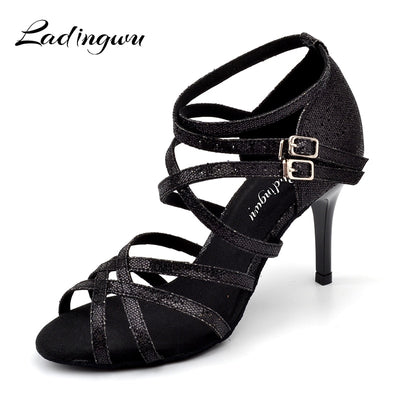 Chaussures de danse pour femme - coloris: noir - Hauteur de talons 8.5cm - Dance Store