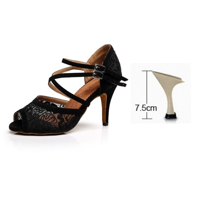 Chaussures de danse pour femme - 2 coloris au choix: noir, beige - Talons personnalisables: hauteurs disponibles: 5-6-7.5-8.5cm - Dance Store