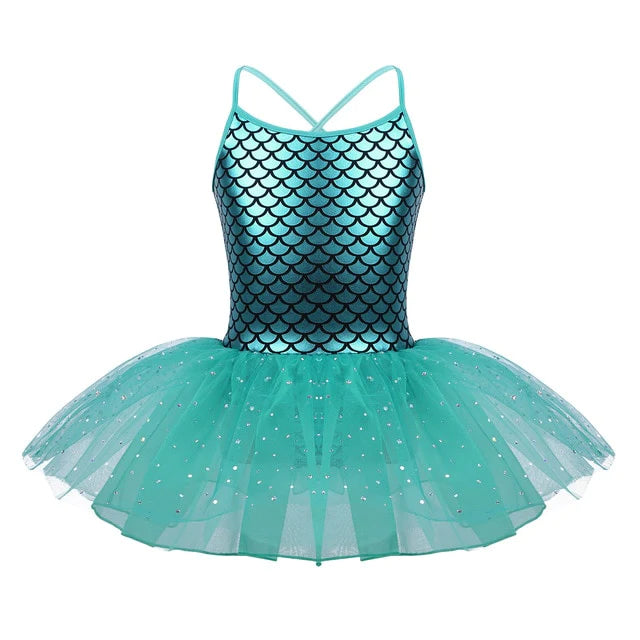 Robe Tutu Sirène Lake blue 6 ans