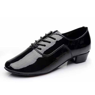 Chaussures de danse pour hommes - Sneakers à lacets - Coloris au choix: noir, blanc, or, argent - Au choix styles vernis ou mate - 2 hauteurs de talons disponibles - Dance Store