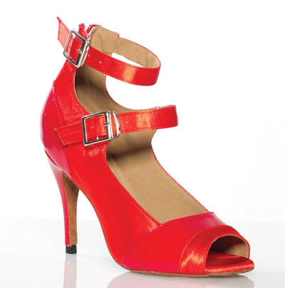 Chaussures de danse pour femme coloris rouge - Talons de 8,5cm