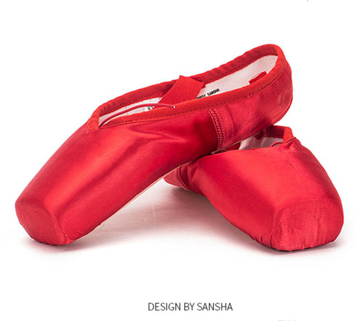 Chaussons Pointes satin Sansha rouge